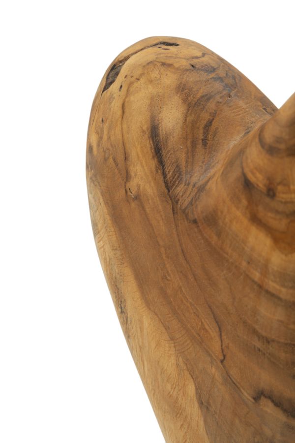 Mauro Ferretti Scultura Dobu in Teak Riciclato 20 x 12 x 37 cm (pezzi Unici - Non Rip. in Serie)