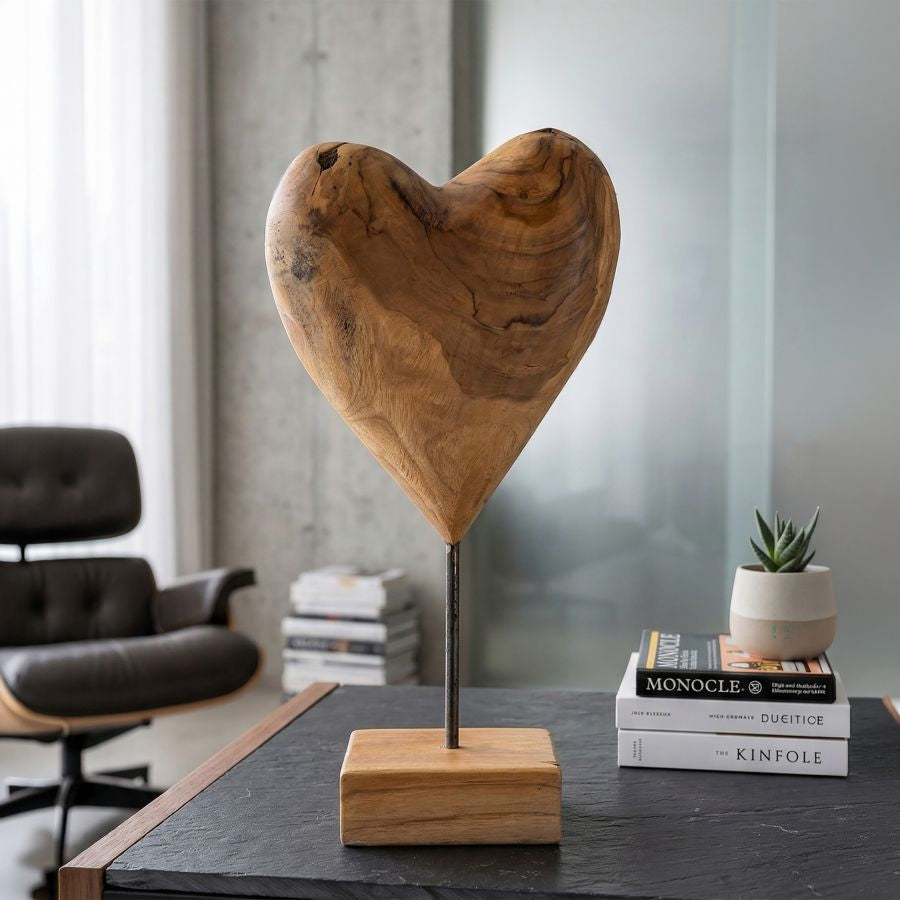 Mauro Ferretti Scultura Dobu in Teak Riciclato 20 x 12 x 37 cm (pezzi Unici - Non Rip. in Serie)