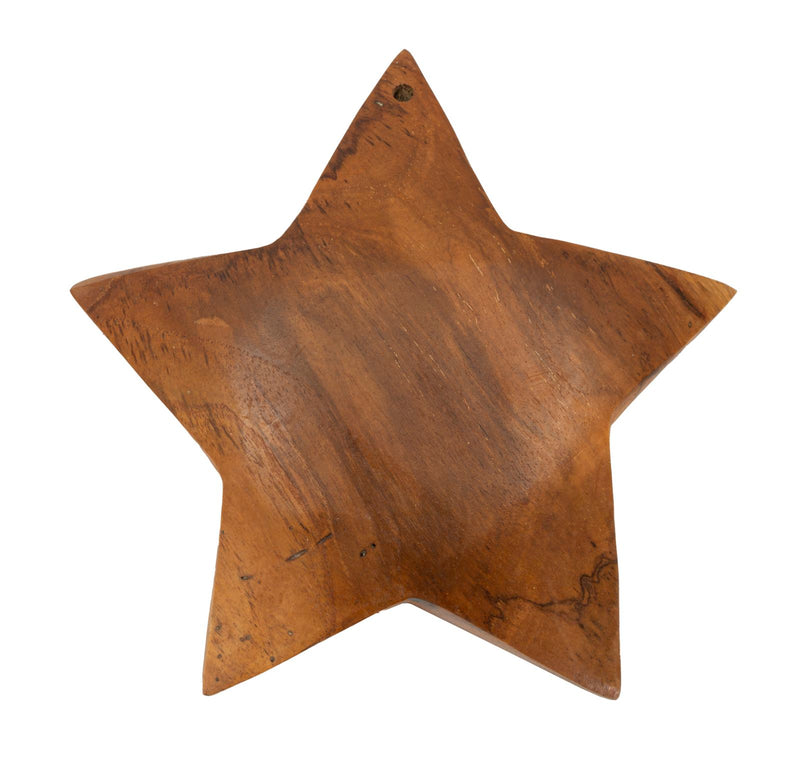 Mauro Ferretti Decorazione Bintang da App.in Teak Ric. Ø19 x 5 cm (pezzi Unici-non Rip. in Ser