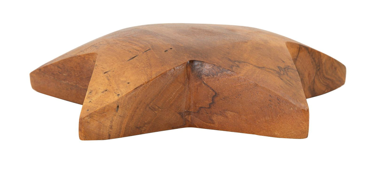 Mauro Ferretti Decorazione Bintang da App.in Teak Ric. Ø19 x 5 cm (pezzi Unici-non Rip. in Ser