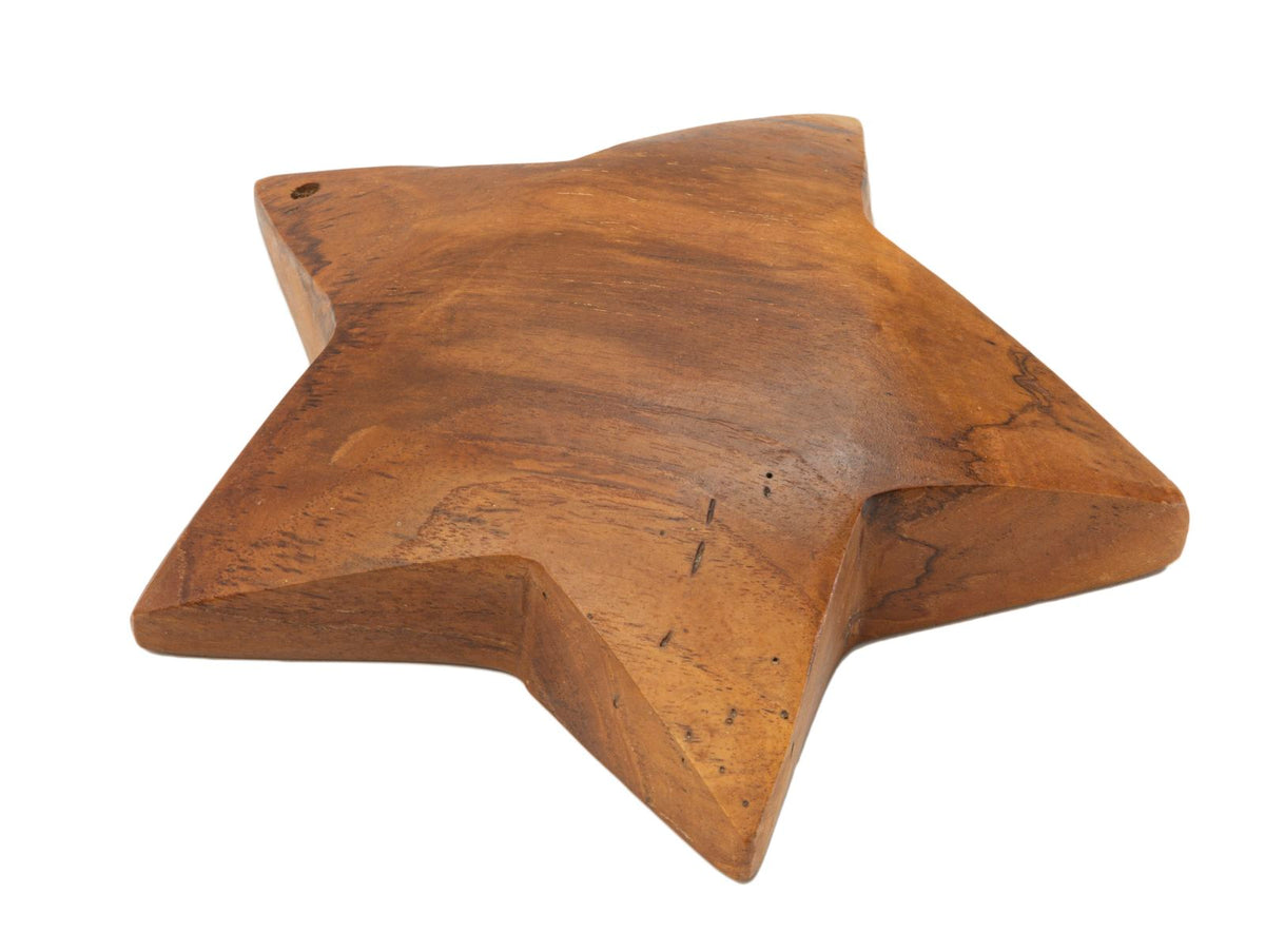 Mauro Ferretti Decorazione Bintang da App.in Teak Ric. Ø19 x 5 cm (pezzi Unici-non Rip. in Ser