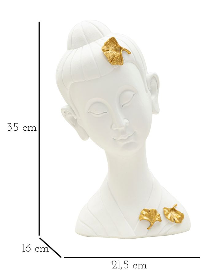 Mauro Ferretti Testa Buddha -a- 21,5 x 16 x 35 cm