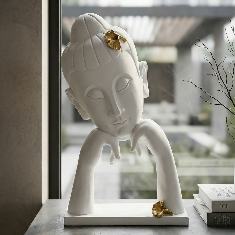 Mauro Ferretti Testa Buddha -b- 21,5 x 13 x 36 cm