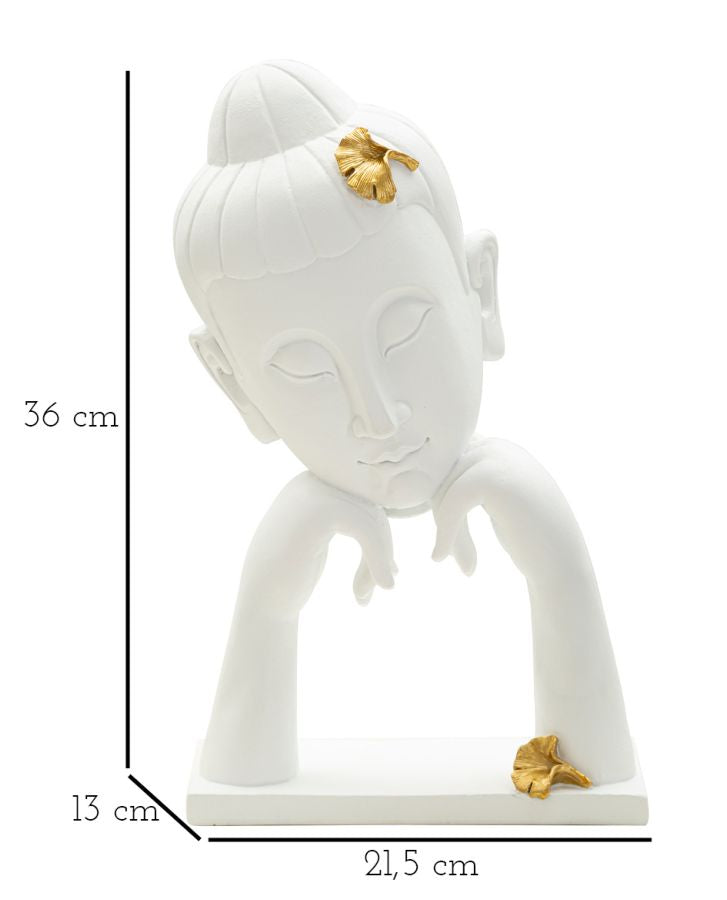 Mauro Ferretti Testa Buddha -b- 21,5 x 13 x 36 cm