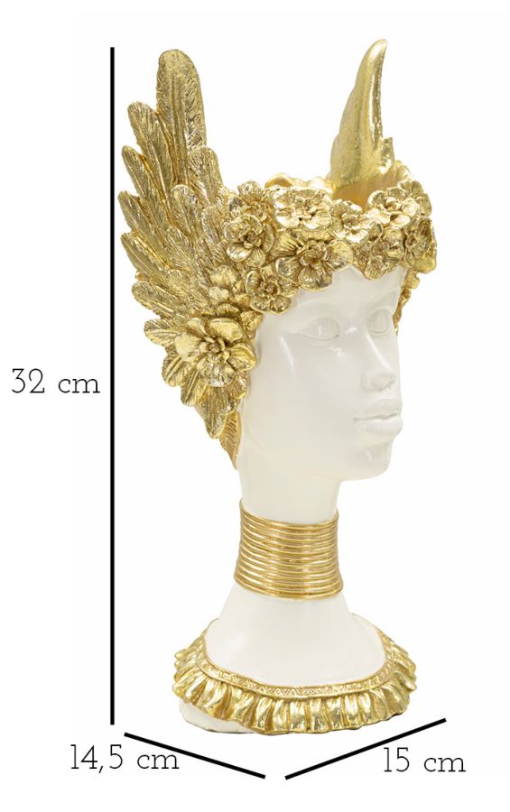 Mauro Ferretti Scultura Athena 15 x 14,5 x 32 cm