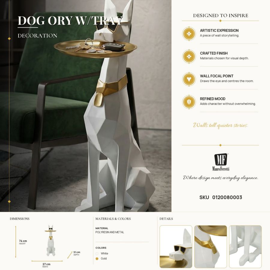 Cane ory s/tasche cm 27x51x74 (vassoio cm ø 30)
