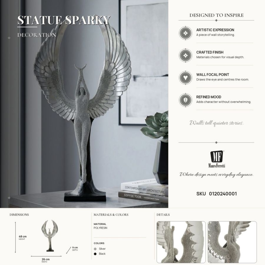 Statuetta sparky cm 26x9x48