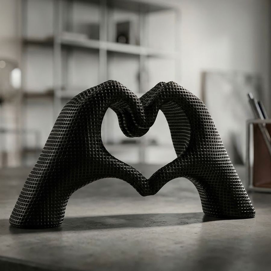 Scultura lover black cm 25x7,5x13,5 min 2