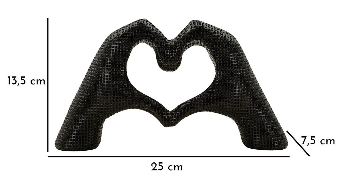 Scultura lover black cm 25x7,5x13,5 min 2