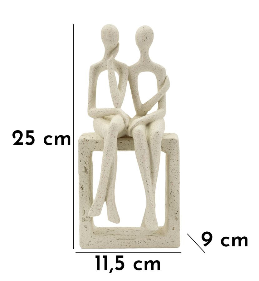 Statuetta coppia stons cm 11,5x9x25 min 2