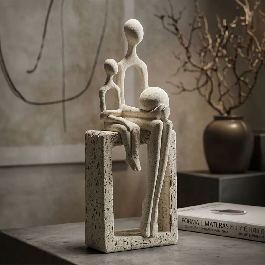 Mauro Ferretti Statuetta Maternita' Stons 10 x 7,5 x 26 cm
