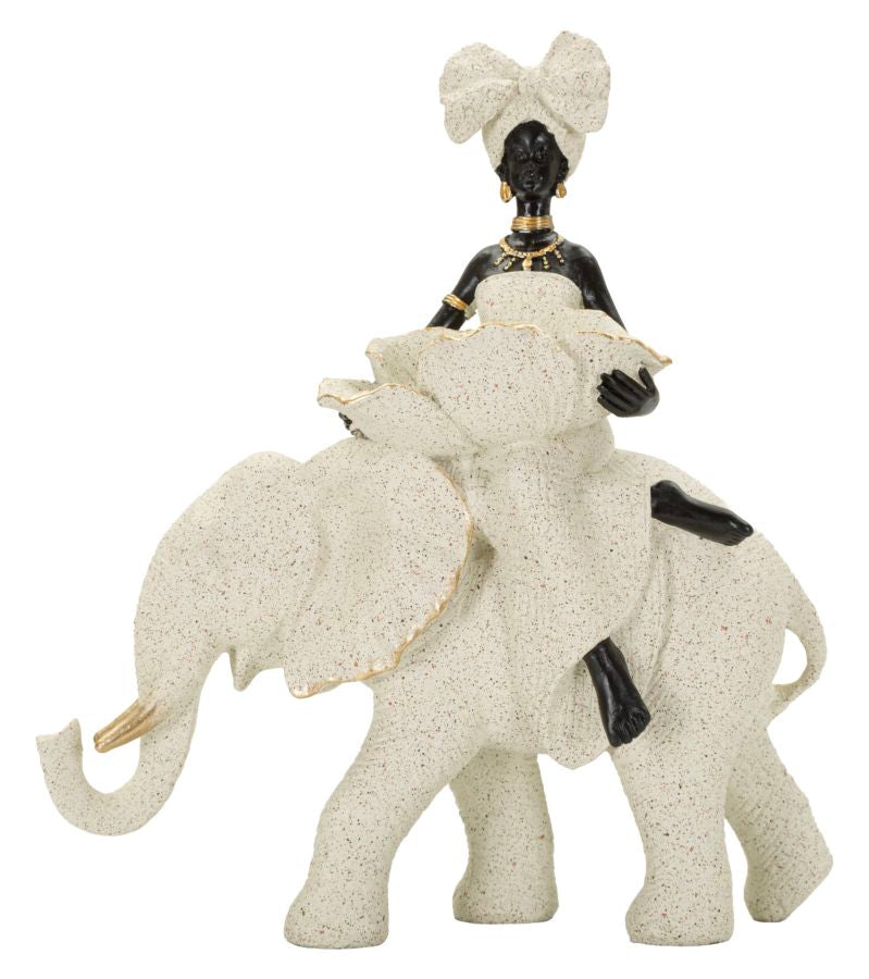 Mauro Ferretti Africana su Elefante 19,5 x 8 x 12 cm
