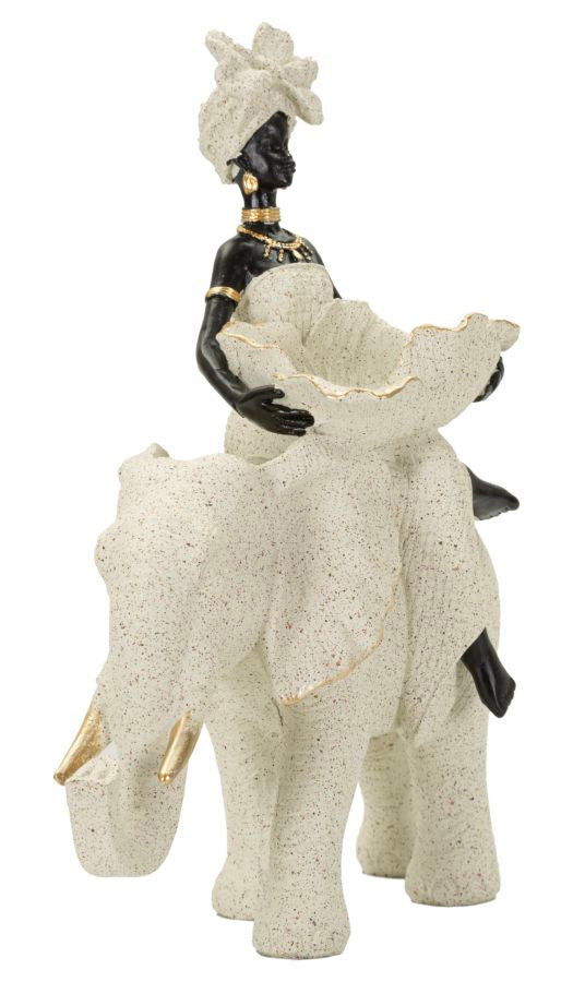 Mauro Ferretti Africana su Elefante 19,5 x 8 x 12 cm