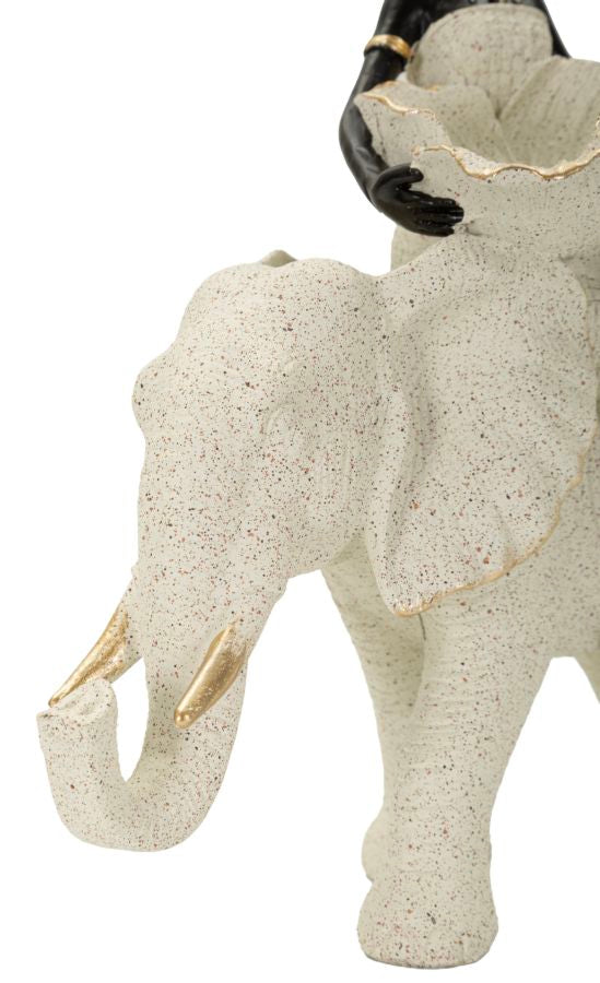 Mauro Ferretti Africana su Elefante 19,5 x 8 x 12 cm