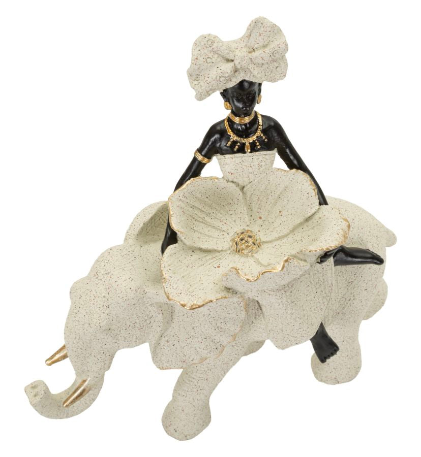 Mauro Ferretti Africana su Elefante 19,5 x 8 x 12 cm
