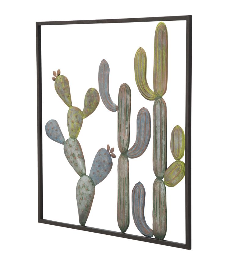 Mauro Ferretti Pannello in Ferro Cactus-frame -c- 50 x 1,3 x 50 cm
