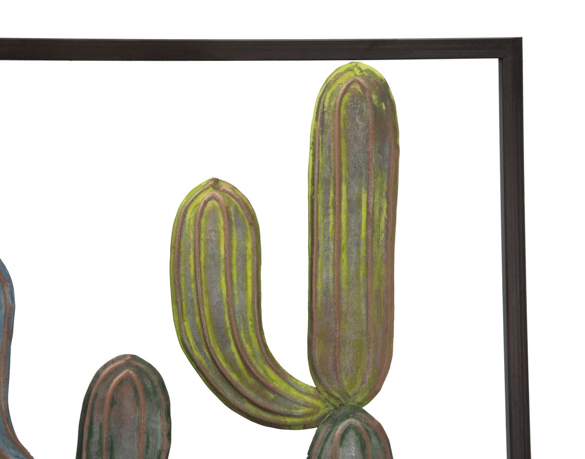 Mauro Ferretti Pannello in Ferro Cactus-frame -c- 50 x 1,3 x 50 cm
