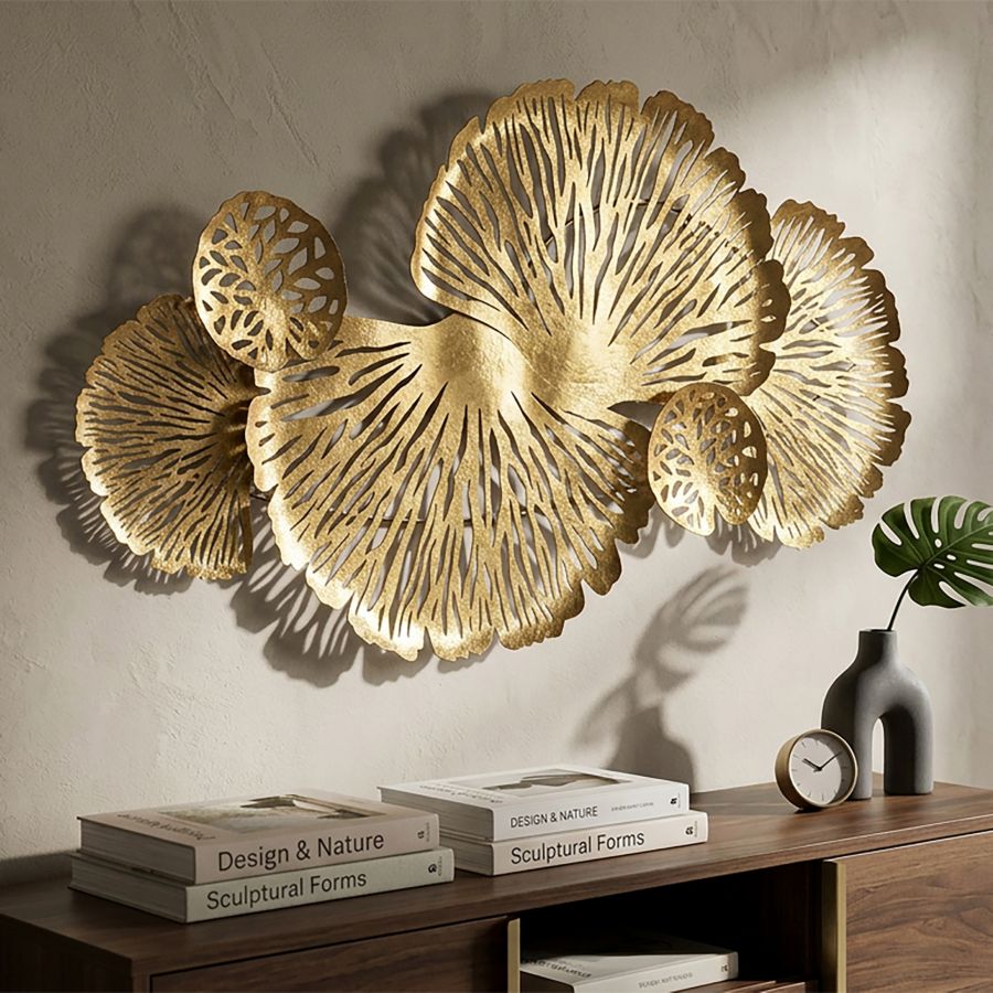 Mauro Ferretti Pannello in Ferro Iris Orizzontale 115 x 5 x 64 cm