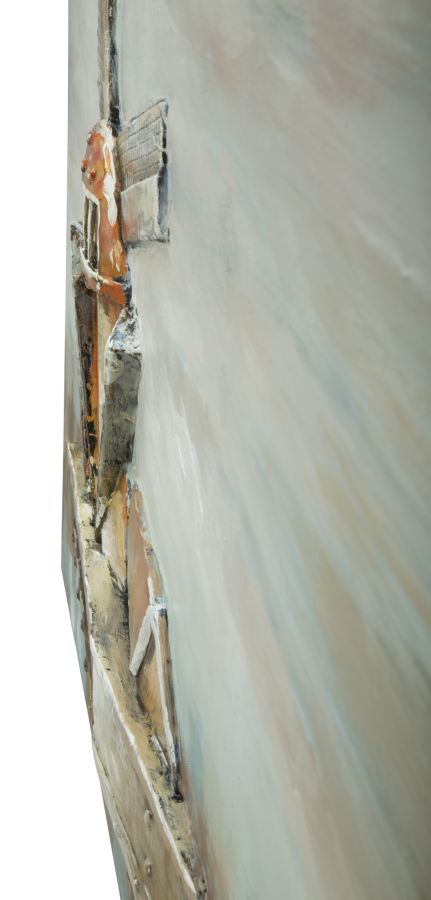 Mauro Ferretti Dipinto su Tela Mulino a Vento 120 x 3,7 x 80 cm