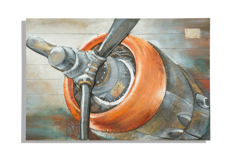 Mauro Ferretti Dipinto su Tela Aviator 120 x 3,7 x 80 cm