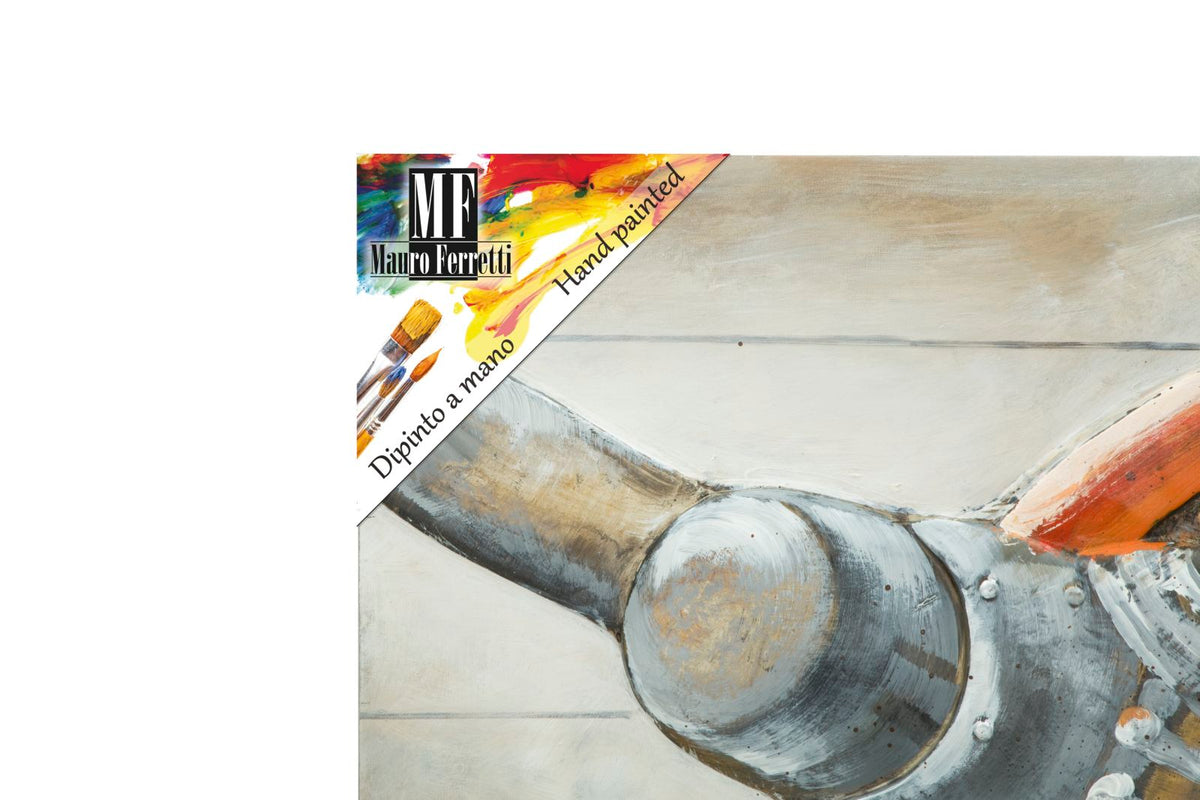 Mauro Ferretti Dipinto su Tela Aviator 120 x 3,7 x 80 cm