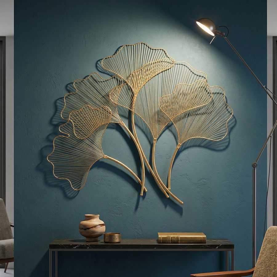 Mauro Ferretti Pannello in Ferro Glam Leaf 79 x 5 x 68 cm