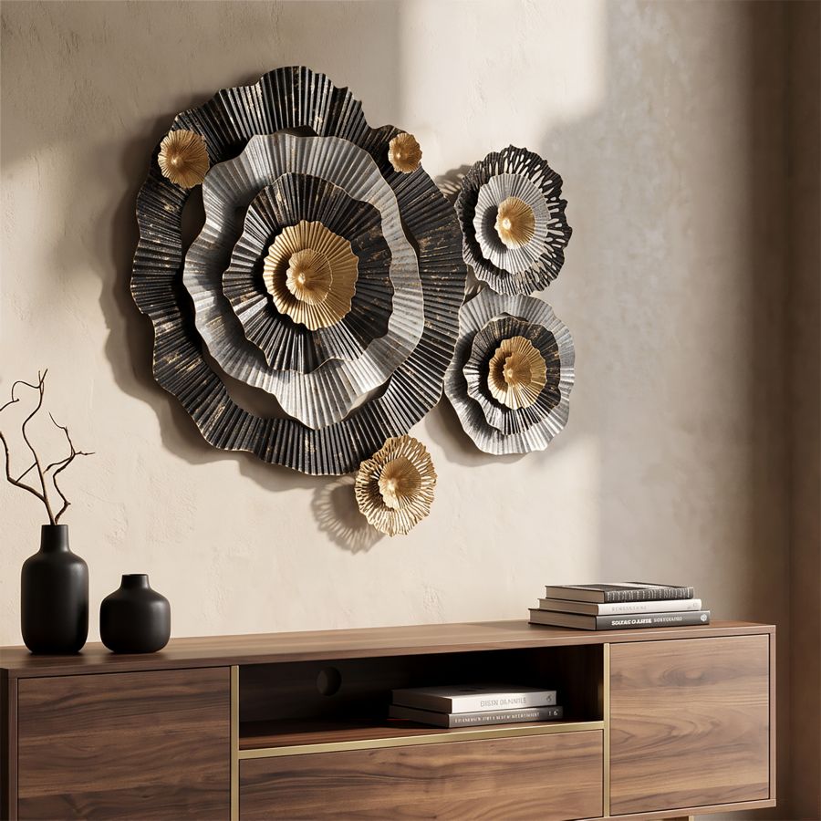 Mauro Ferretti Pannello in Ferro Otos 100 x 8 x 80 cm