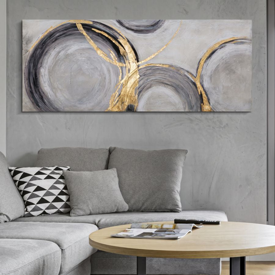 Mauro Ferretti Dipinto su Tela Circly 150 x 3,8 x 60 cm