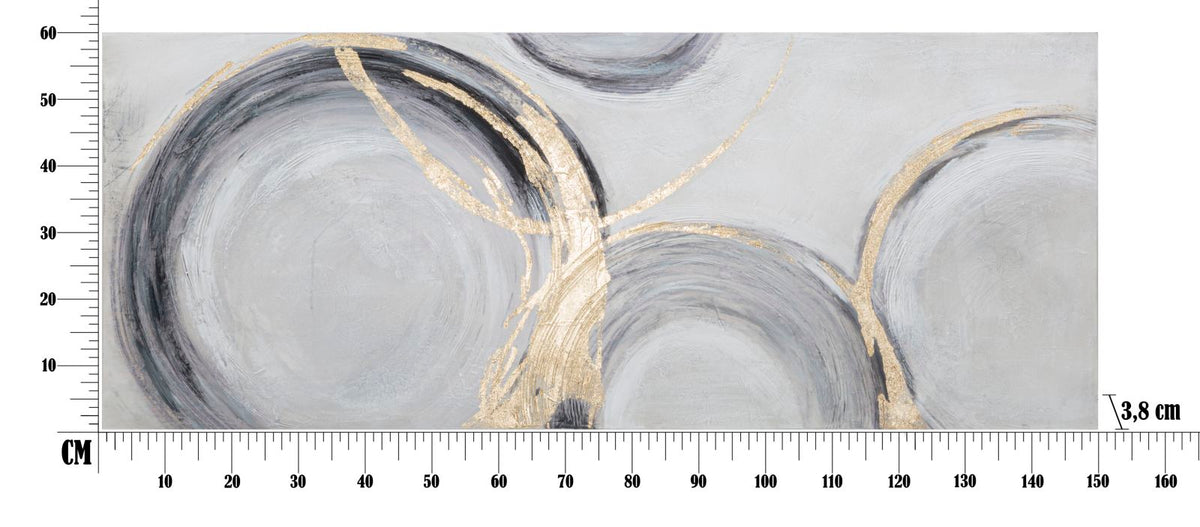 Mauro Ferretti Dipinto su Tela Circly 150 x 3,8 x 60 cm