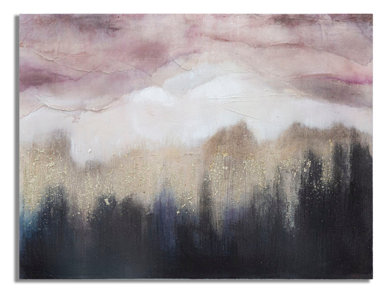 Mauro Ferretti Dipinto su Tela Pink Mountain 80 x 2,7 x 60 cm