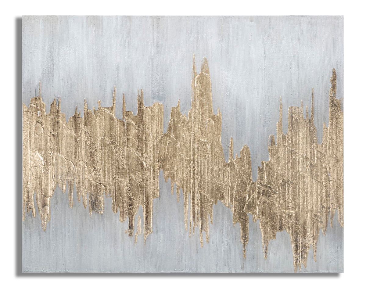 Mauro Ferretti Dipinto su Tela Goldage 100 x 2,8 x 80 cm
