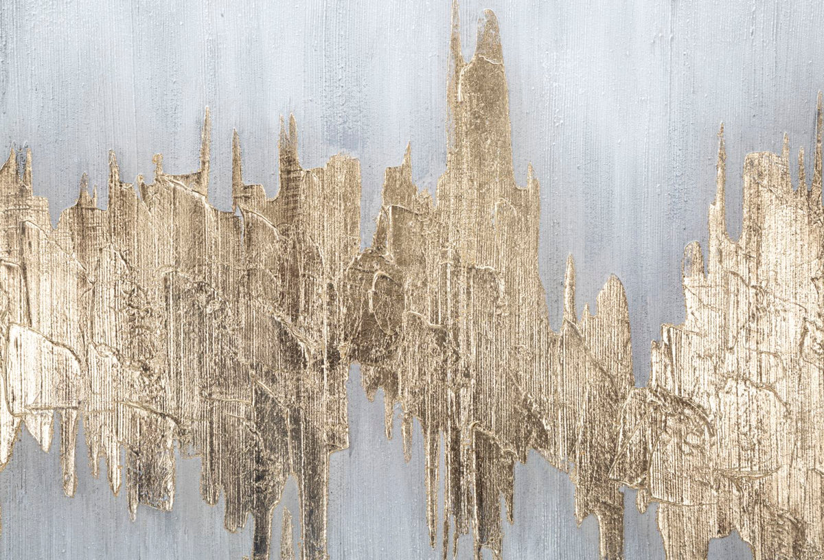 Mauro Ferretti Dipinto su Tela Goldage 100 x 2,8 x 80 cm