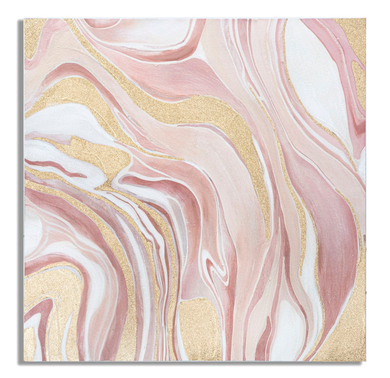 Mauro Ferretti Dipinto su Tela Pinkly 80 x 2,8 x 80 cm