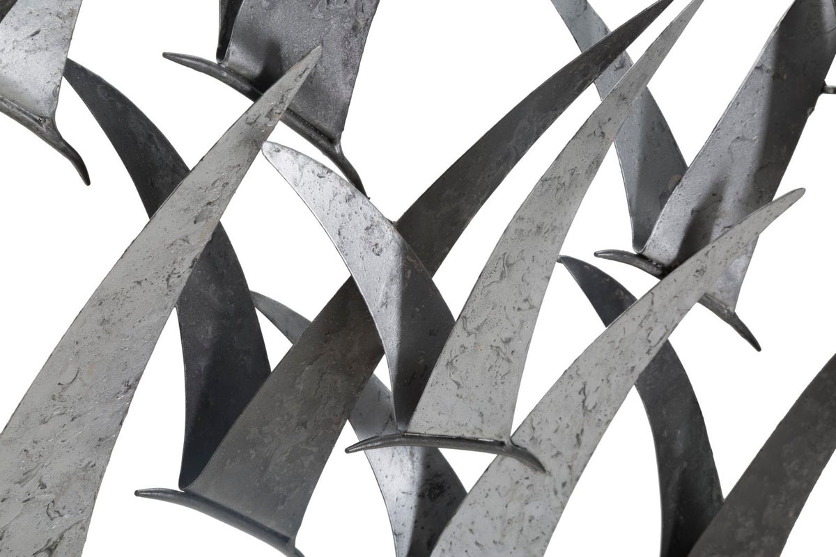 Mauro Ferretti Pannello in Ferro Gabbiani 93 x 12,7 x 47,6 cm