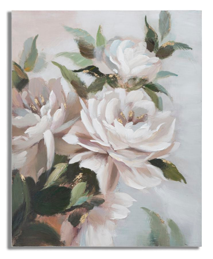Mauro Ferretti Dipinto su Tela Flower&leaf 80 x 3,7 x 100 cm
