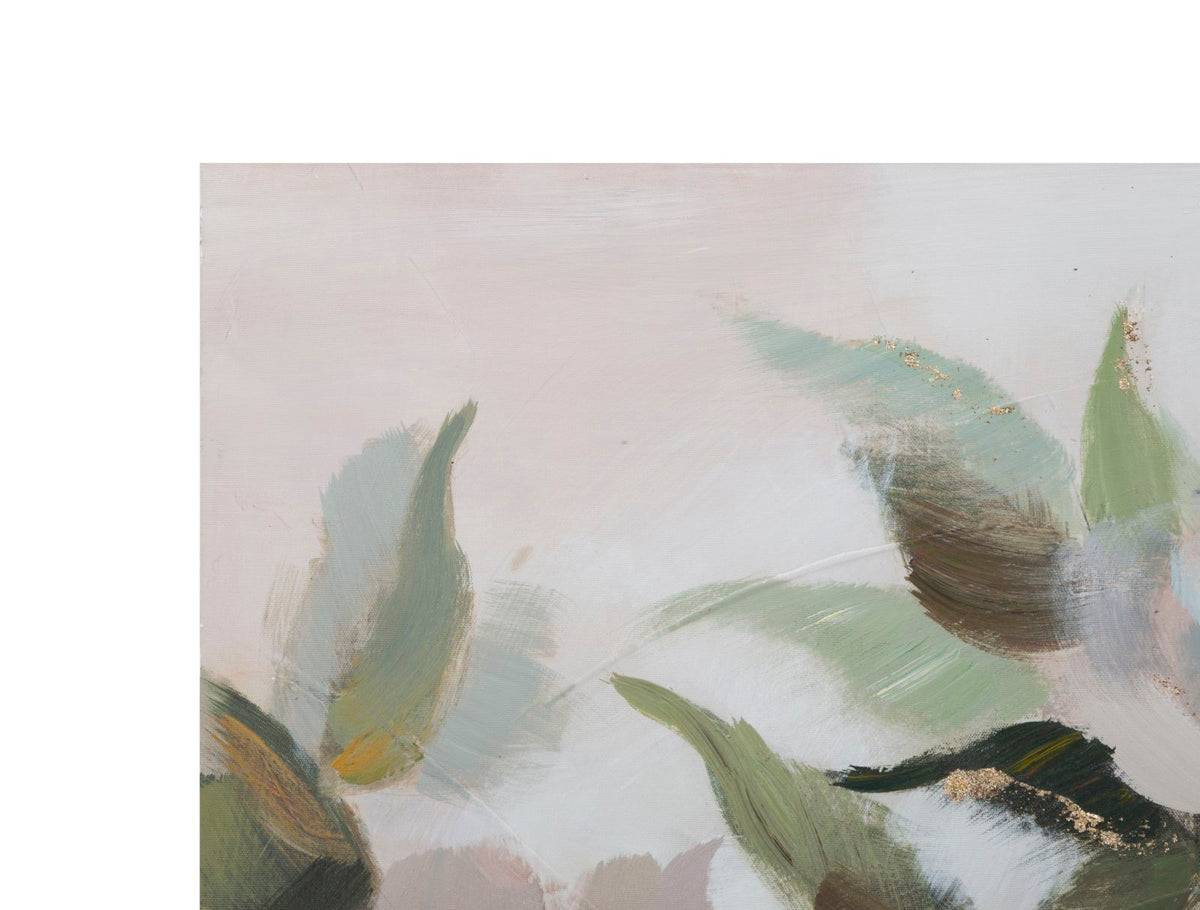 Mauro Ferretti Dipinto su Tela Flower&leaf 80 x 3,7 x 100 cm