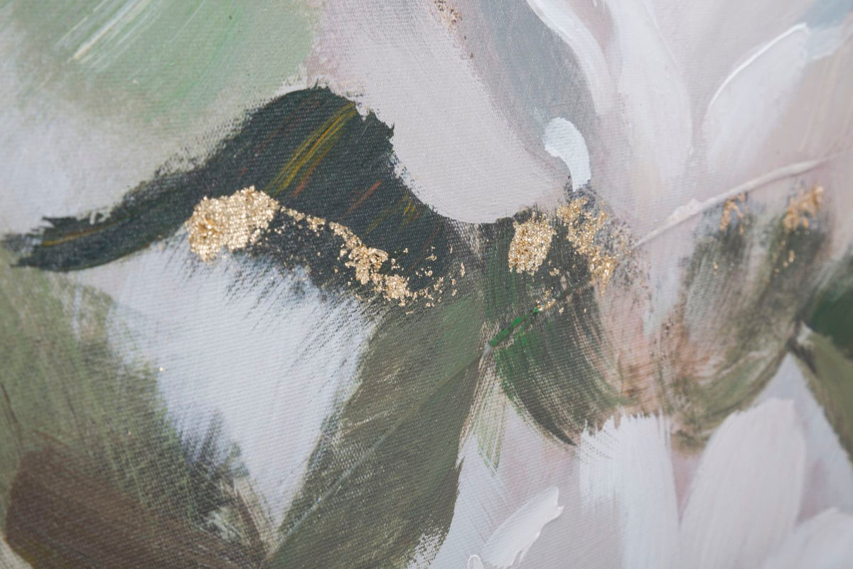 Mauro Ferretti Dipinto su Tela Flower&leaf 80 x 3,7 x 100 cm