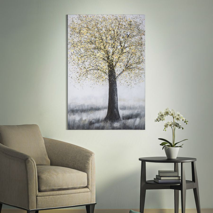 Mauro Ferretti Dipinto su Tela Tree Simple -a- 80 x 3,8 x 120 cm