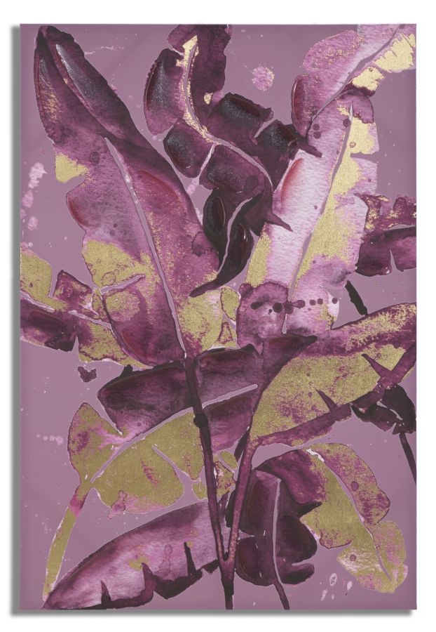 Mauro Ferretti Stampa Dipinta Dark Leaves 80 x 3 x 120 cm