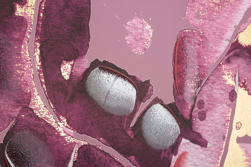 Mauro Ferretti Stampa Dipinta Dark Leaves 80 x 3 x 120 cm