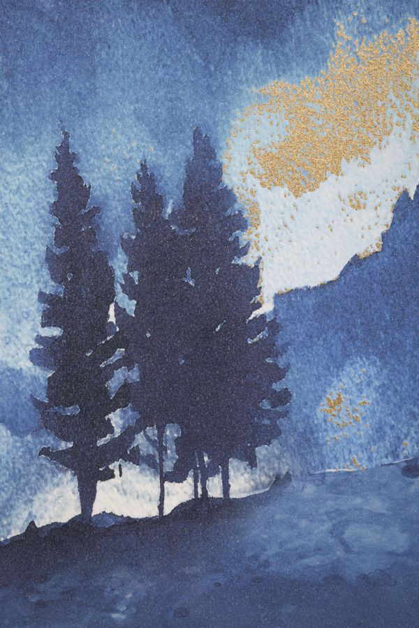 Mauro Ferretti Stampa Dipinta Mountain Tree 80 x 3 x 120 cm