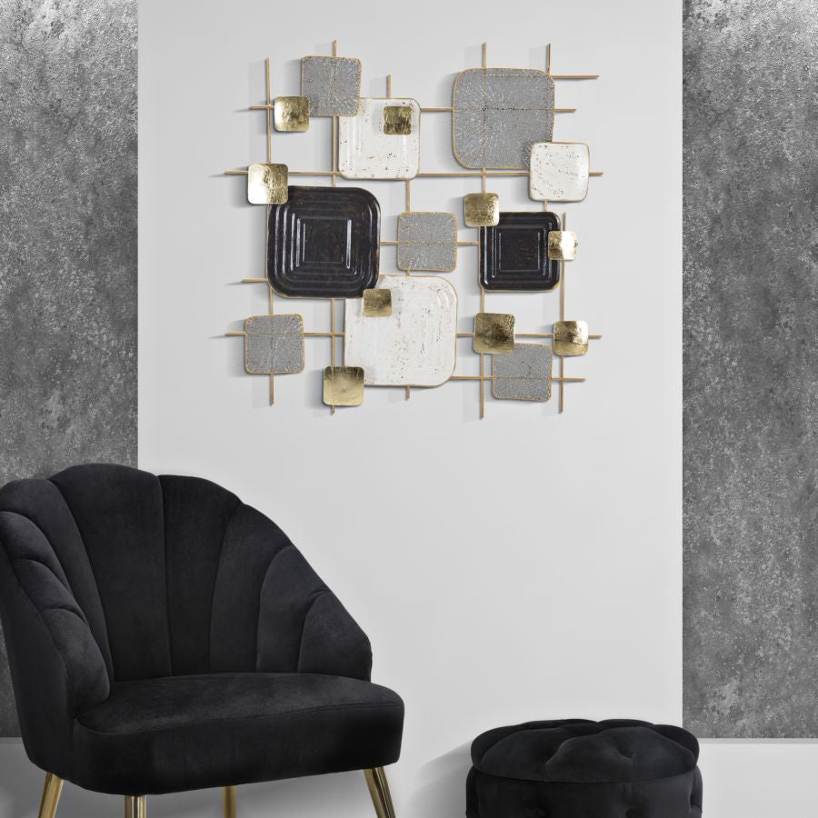 Mauro Ferretti Pannello in Ferro Cubes 80 x 5 x 80 cm