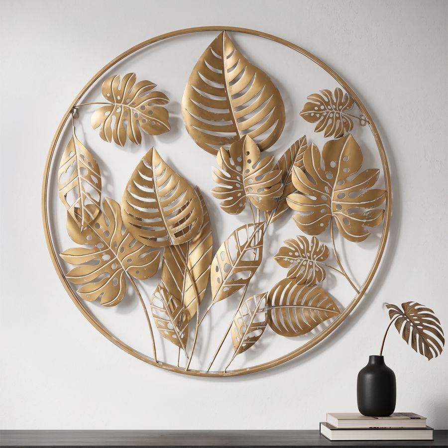 Mauro Ferretti Pannello in Ferro Jungle Round Ø 80 x 6.5 cm
