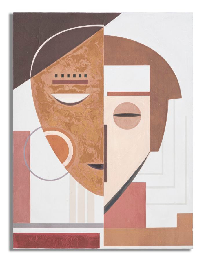 Mauro Ferretti Dipinto su Tela Ethnic Face 60 x 2,7 x 80 cm