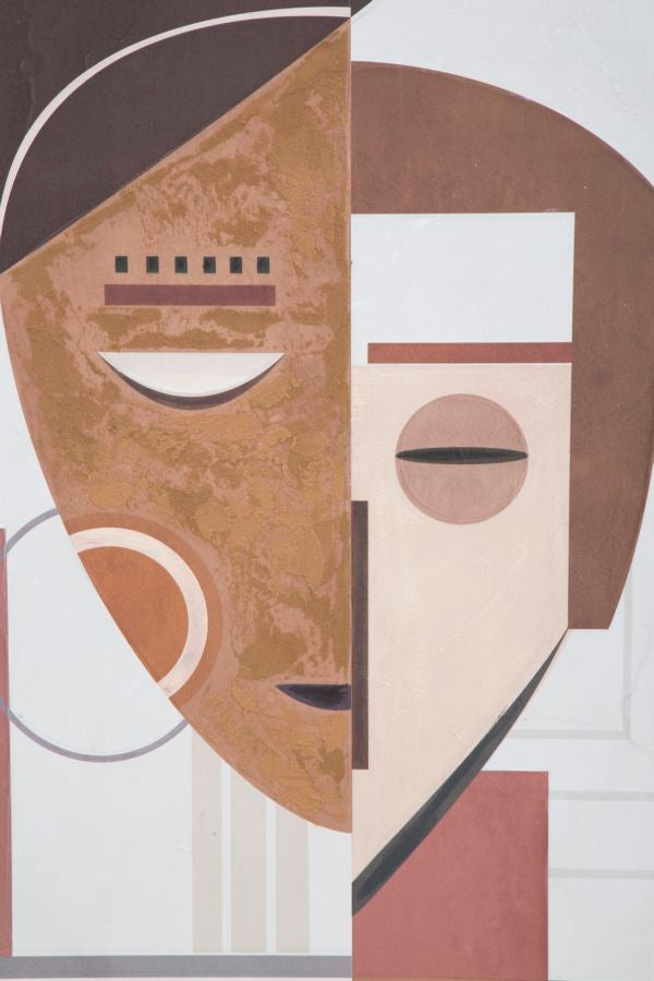 Mauro Ferretti Dipinto su Tela Ethnic Face 60 x 2,7 x 80 cm