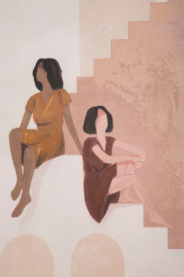 Mauro Ferretti Dipinto su Tela Lady -b- 80 x 3,7 x 100 cm