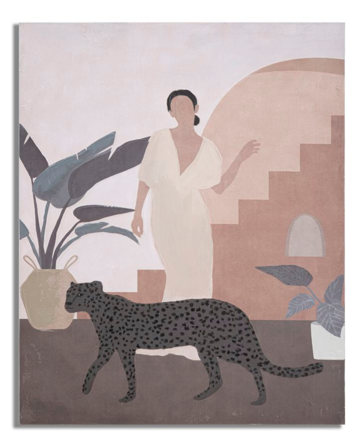 Mauro Ferretti Dipinto su Tela Lady -c- 80 x 3,7 x 100 cm