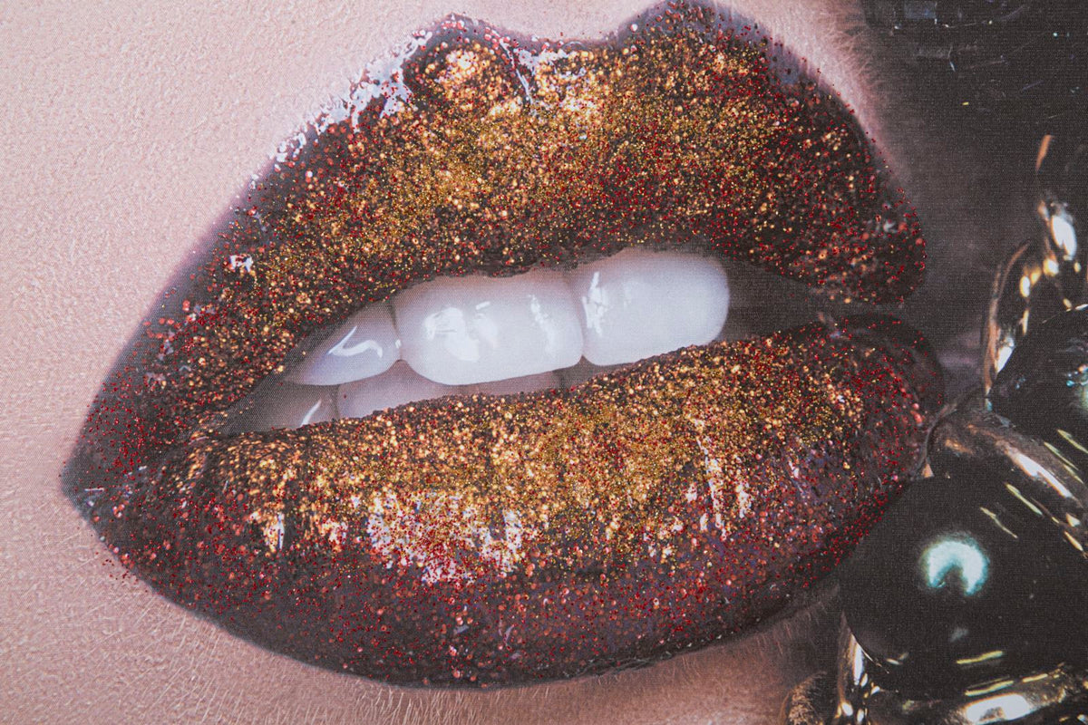 Mauro Ferretti Stampa su Tela Beautiful Lips 120 x 3,8 x 80 cm