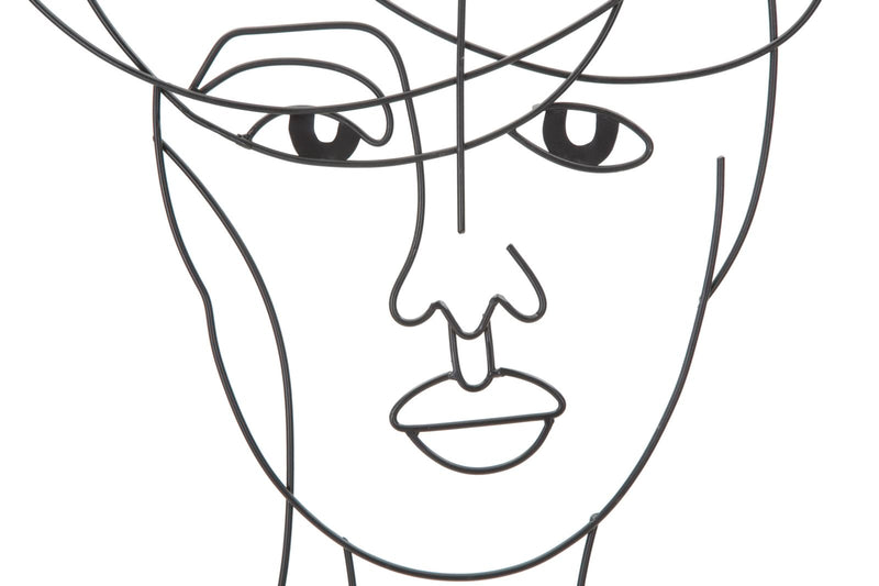 Mauro Ferretti Pannello in Ferro Woman Simply Coppia 60 x 1 x 80 cm