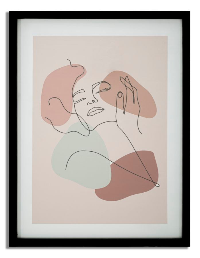Mauro Ferretti Stampa con Cornice Face -a- 35 x 2 x 47 cm